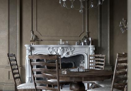 traditional round dining table